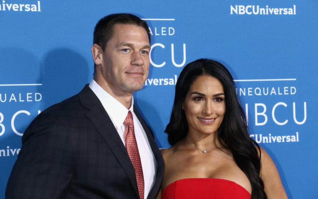 Elizabeth Huberdeau and John Cena