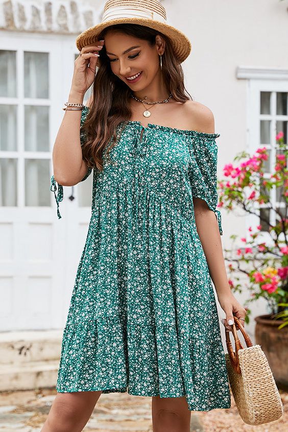 Off-Shoulder Mini Dress