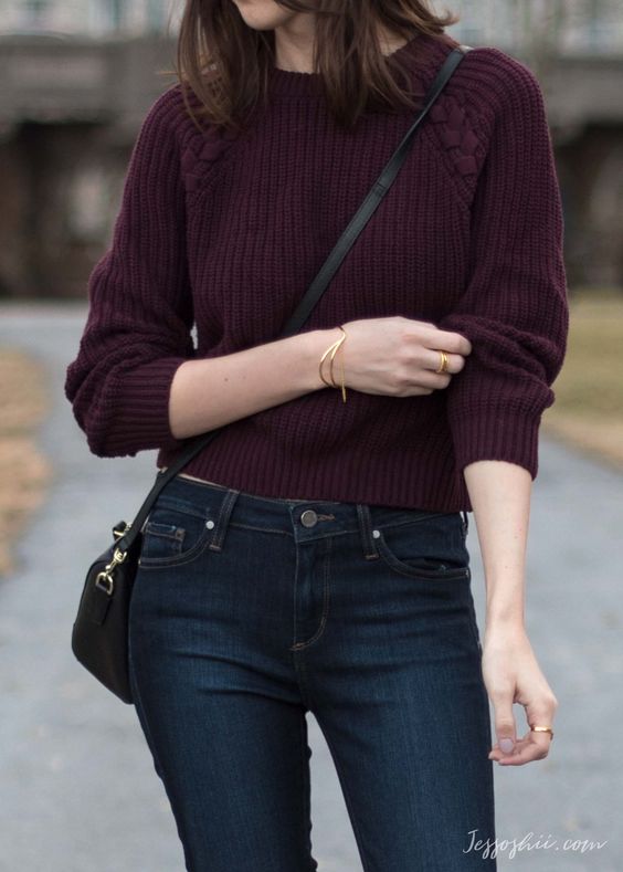Cute Sweater and Jeans Combo