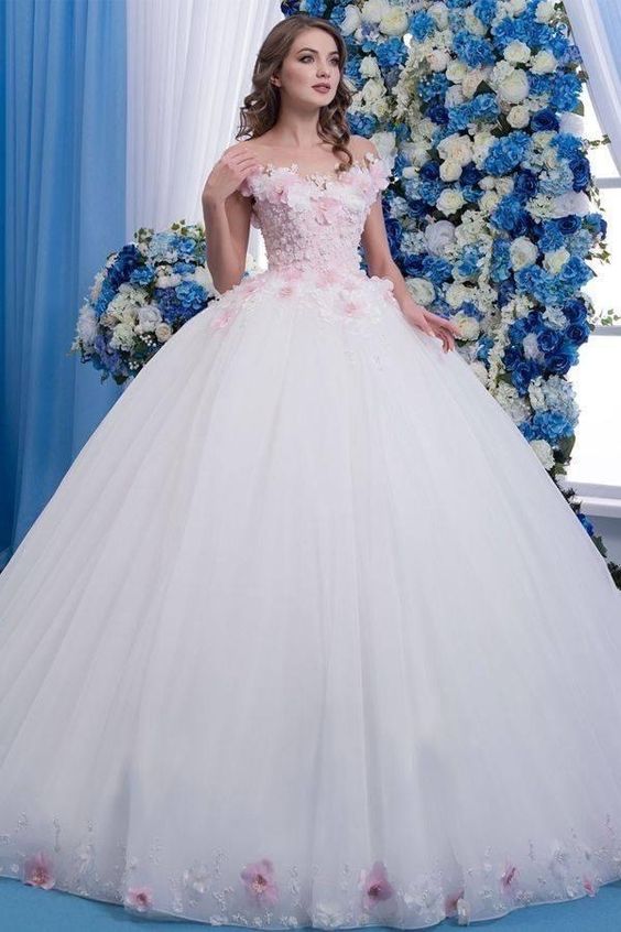 A Floral Ball Gown