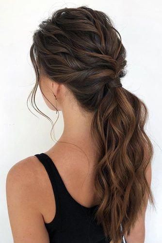 Textured ponytail Hairstyles 