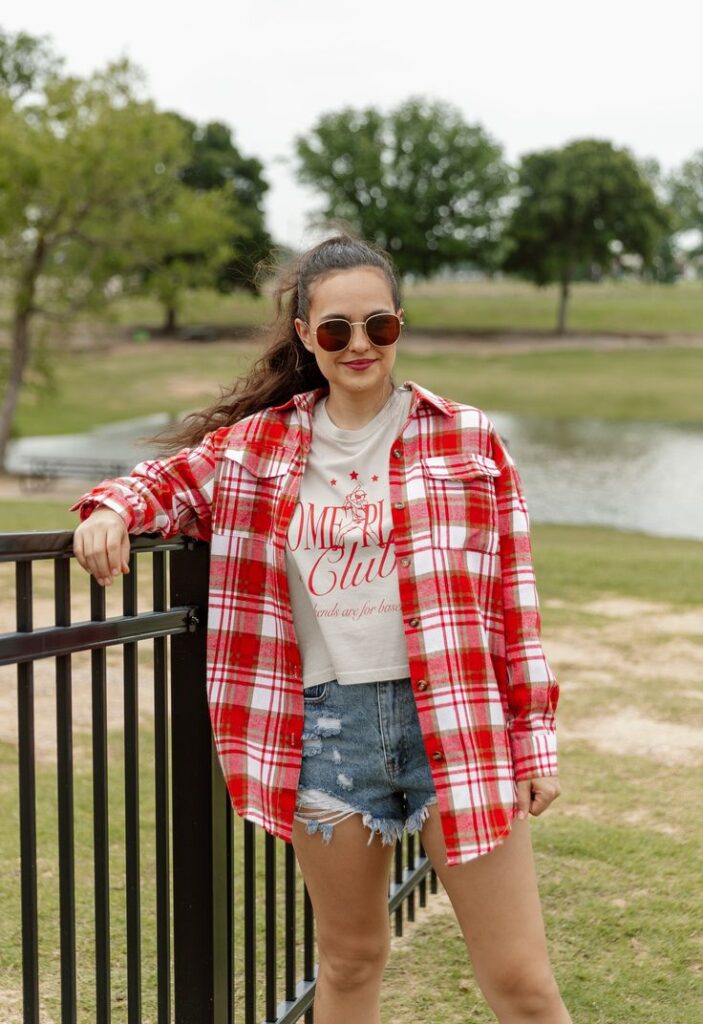 Black Checkered Button-Down