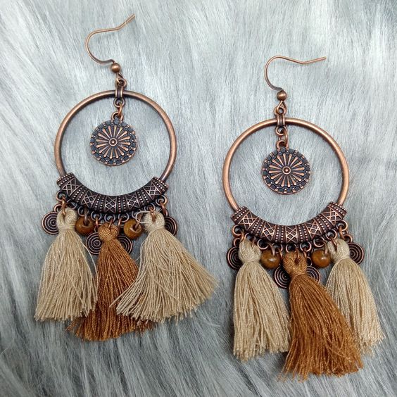 Boho-Inspired Tassel Earrings