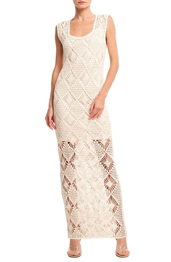 Crocheted Cotton Maxi Dress