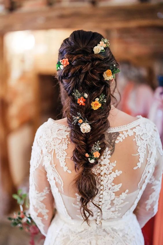 Floral Fishtail Braid