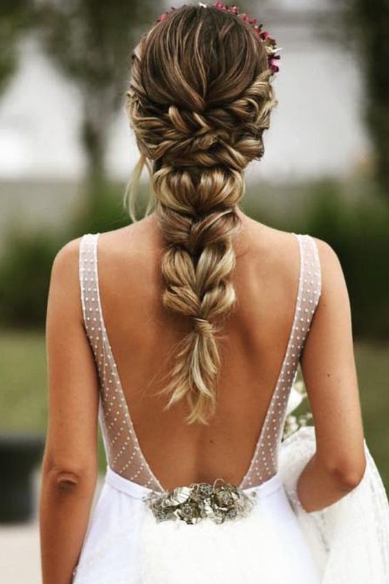 twisted braid hairstyles wedding