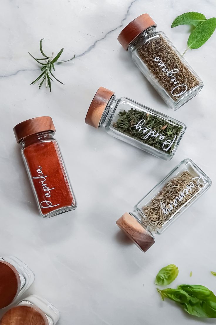 Decorated Spice Jars