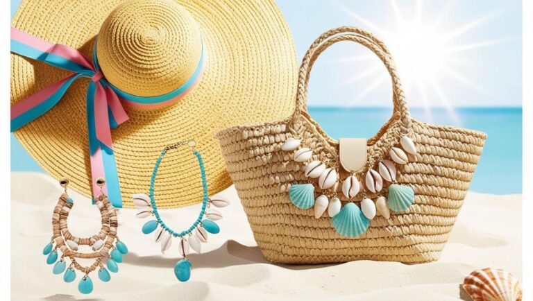 Beach Vacation Looks: Style with Woven Accessories