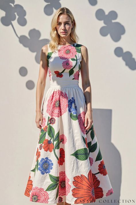 Gardenia Midi Floral Dress