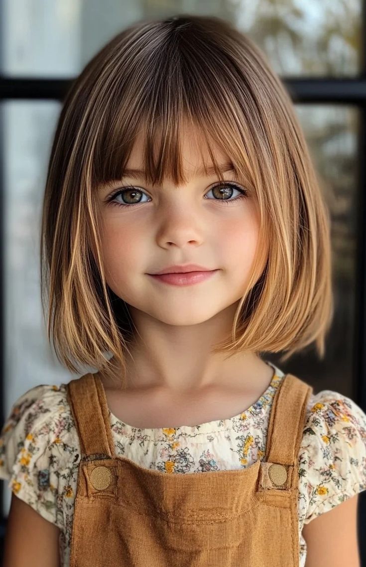 Layered Bob with Side Part