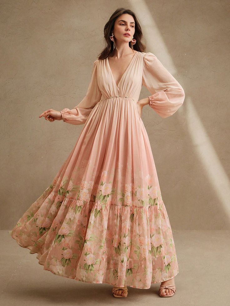 Long Floral Dresses 