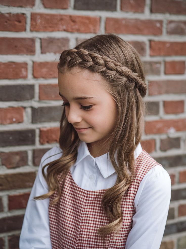 Side Braid with Hair Cuffs