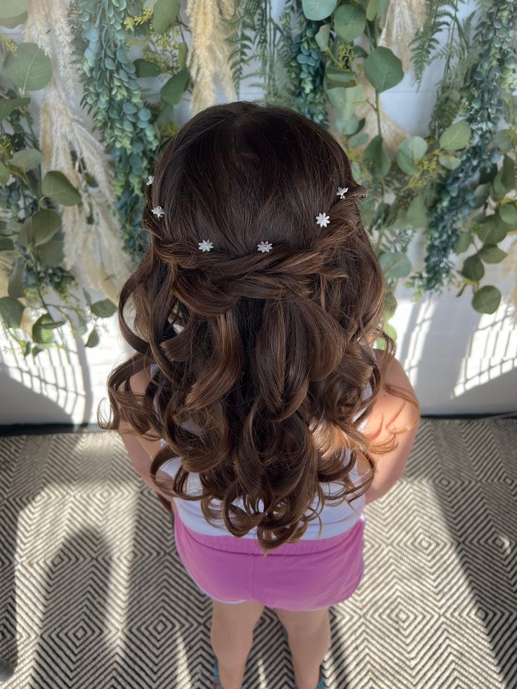 Twisted Crown with Floral Accents