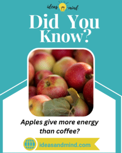 did you know apples give more energy than coffee