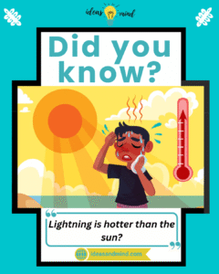 Did you know lightning is hotter than the sun