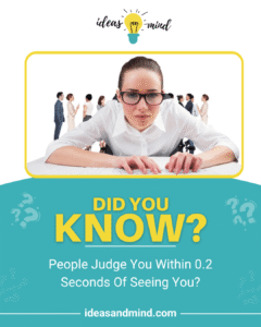 Did you know people judge you within 0.2 seconds of seeing you