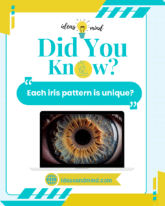 Did You Know Each iris pattern is unique