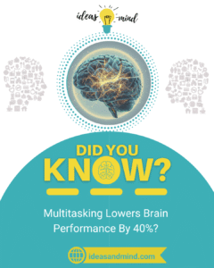 Did You Know Multitasking Lowers Brain Performance By 40%