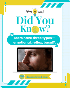 Did You Know Tears have three types—emotional, reflex, basal
