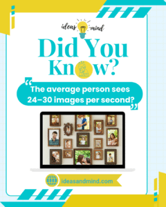 Did You Know The average person sees 24–30 images per second