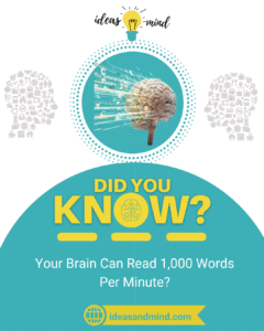 Did you know Your Brain Can Read 1,000 Words Per Minute