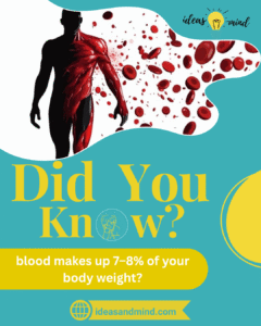 did you know blood makes up 7–8% of your body weight