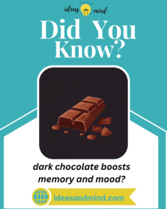 did you know dark chocolate boosts memory and mood