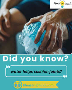 Did you know water helps cushion joints?
