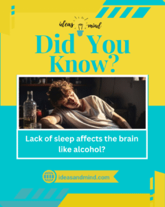 did you know lack of sleep affects the brain like alcohol