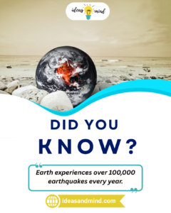Did you know Earth experiences over 100,000 earthquakes every year.