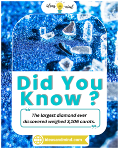 Did You Know The largest diamond ever discovered weighed 3,106 carats