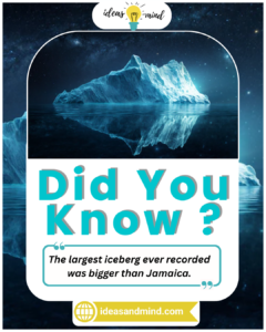 Did You Know The largest iceberg ever recorded was bigger than Jamaica