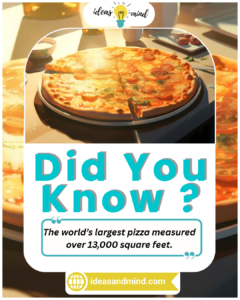 Did You Know The world’s largest pizza measured over 13,000 square feet