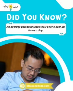 Did you know An average person unlocks their phone over 80 times a day