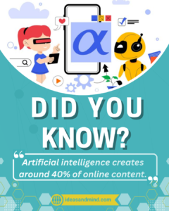 Did you know Artificial intelligence creates around 40% of online content