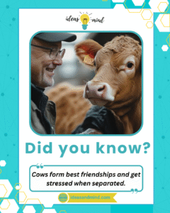 Did you know Cows form best friendships and get stressed when separated