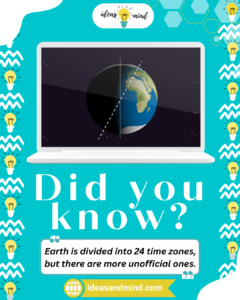 Did you know Earth is divided into 24 time zones, but there are more unofficial ones