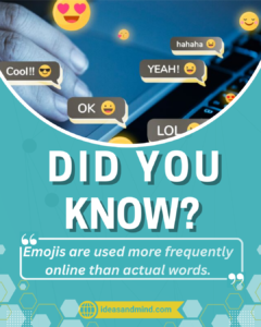 Did you know Emojis are used more frequently online than actual words