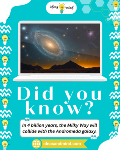 Did you know In 4 billion years, the Milky Way will collide with the Andromeda galaxy