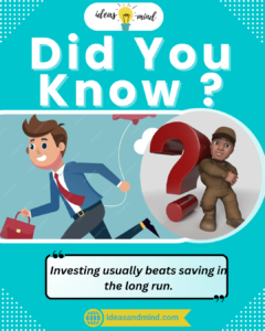 Did you know Investing usually beats saving in the long run