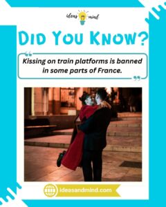 Did you know Kissing on train platforms is banned in some parts of France