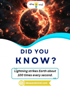 Did you know Lightning strikes Earth about 100 times every second