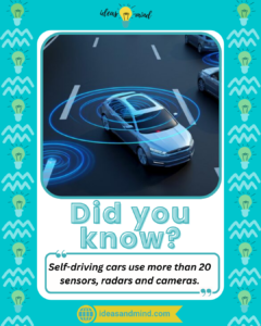 Did you know Self-driving cars use more than 20 sensors, radars and cameras