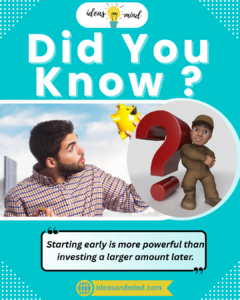 Did you know Starting early is more powerful than investing a larger amount later