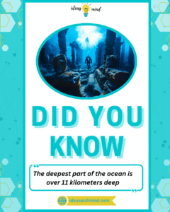 Did you know The deepest part of the ocean is over 11 kilometers deep