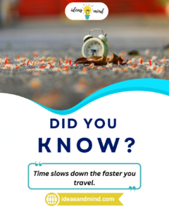 Did you know Time slows down the faster you travel