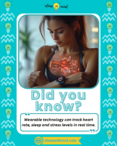 Did you know Wearable technology can track heart rate, sleep and stress levels in real time
