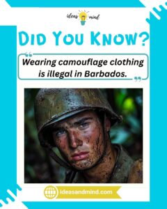 Did you know Wearing camouflage clothing is illegal in Barbados