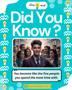 Did you know You become like the five people you spend the most time with