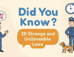 Did you know 20 strange and unlleveable laws